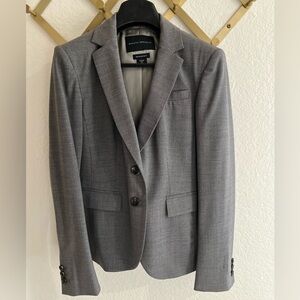 Woven in Italy grey wool women’s Petite blazer